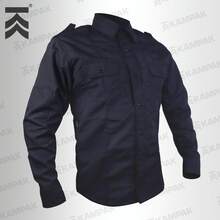 Camisola Táctica Kampak CAMD Tela Risptop Camisa Formal De Combate Con 4 bolsas - Azul - Ver 2