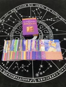 Baraja española de 44 cartas, Oráculo de guía diaria, Sabiduría angélica, Juego de cartas, Guía espiritual, Conjunto con caja, Material de papel para las cartas - Morado - Ver 5