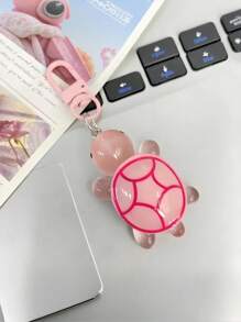 12/6/3/1 pieza Llavero pequeño de tortuga que brilla en la oscuridad, dije de tortuga acrílica para bolso, llavero de resina de animal de dibujos animados para bolso y mosquetón, regalo de novedad para fiestas, accesorios de moda para decoración de mujeres
