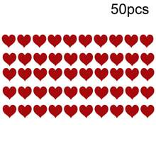 10/20/50/100pcs Mini Heart Shaped Cutlery Holder/Utensil Bags, Felt Heart Cutlery Sets With Napkin And Rose Flower Clips, Perfect Choice For Holidays, Weddings, Anniversaries, Birthday Parties To Create A Romantic Ambiance, Dining Table Decor