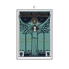 YIKES 1 pièce Affiche canevas Art Nouveau moderne rétro, peinture suspendue sur canevas pour salon, chambre à coucher, impression florale sans cadre, à utiliser pour la décoration murale, décoration de la maison
