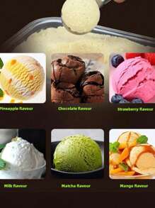 1 Stück personalisierter Edelstahl Eislöffel, geeignet für gefrorenen Joghurt, Multifunktions-Eislöffel, Edelstahl Doppelkopf-Löffel, haftungsfreier Eislöffel mit komfortablem, frostgeschütztem Griff, robuster Metall-Eislöffel mit Auslöser, stabiler Tortenheber, Haushalts-Eislöffel, einfach zu reinigen, geeignet für Eis, Keksteig, Sorbet, Mandeln, ideal für Küche, Dessertladen und westliches Restaurant