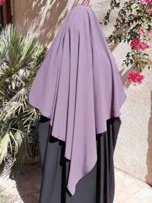Nida-Stoff-Einzelschicht Tie-Up Gebetsmantel, atmungsaktiver praktischer Hijab für Frauen, geeignet für den täglichen Gebrauch, Frühling/Sommer/Herbst