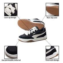 Puma Park Lifestyle Street 低帮运动鞋，男女款休闲通勤旅行跑步鞋，397495-01 - 黑色-灰色 - 查看 6