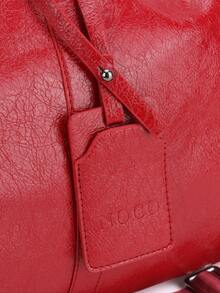 全新大容量纯色旅行包，女士手提行李包，防水商务包，轻便健身包，多功能学生收纳包。另有男女通用大容量干湿分离托特包，斜挎包，轻便旅行包，商务时尚毕业包，学校用品，学校用品 - 紅色 - 查看 4