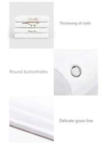 1pc Stone Watermark Pattern Printed Waterproof Bathroom Curtain With 12 Hooks, Stone Element Decor Shower Curtain, Modern Household Bathroom Decoration, Waterproof Polyester Fabric, Machine Washable, Suitable For Hotel Apartment Bathroom Decoration, Bathroom Accessories, Great Gift Idea, Size: 35inX70in, 47inX70in, 59inX70in, 70inX70in Summer Back To School