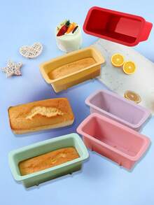 1 pieza Molde de silicona para donas, molde para hornear apto para hornear pasteles, tartas de queso, donas. Apto para horno, microondas, refrigerador y lavavajillas. Suave, fácil de desmoldar, reutilizable, disponible en varios colores - Multicolor (Donuts triples) - Ver 5