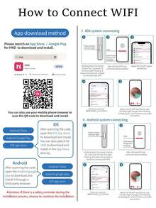 1296P HD Camera Ear Cleaner, 8-In-1 Multifunctional Ear Wax Removal Tool With 5 Replacement Ear Tips, Wireless WiFi Ear Scope With 6 LED Lights, IP67 Waterproof, Rechargeable Ear Wax Removal Kit