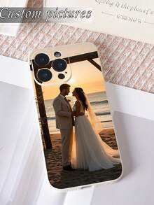 1pc Customizable Photo TPU White Phone Case Suitable For /Apple/Redmi/OPPO, Suitable As A Gift