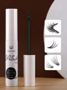 1 Brand New Upgraded Laser Glue, Super Strong And Long-Lasting 72 Hour Eyelash Extension Adhesive Without Latex, Waterproof, Fast Drying, Mild And Non Irritating Eyelash Extension Adhesive Suitable For Personal Strip-Shaped Eyelashes And Clustered False Eyelashes, Suitable For Beginners With Sensitive Eyes DIY False Eyelashes Eye Makeup Products (6ml Black)