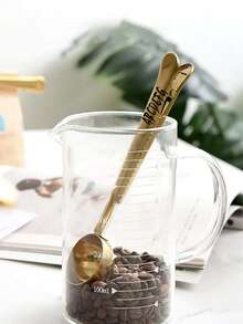 Cuchara de café de acero inoxidable personalizada 2 en 1 con clip sellado, accesorios de cocina dorado/plateado, decoración de café y espresso, clip sellado - Multicolor - Ver 4