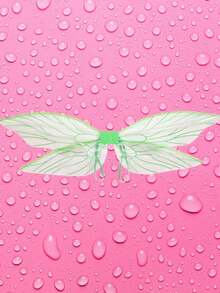 1 件仙女翅膀，适用于派对和表演、蝴蝶翅膀、狂欢节服装、节日装饰万圣节 - 白色 - 查看 7