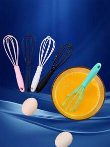3 Pieces Set Of Randomly Colored Mini Silicone Mixers For Mixing, Stirring, Pulping, Stirring, Baking Tools, Kitchen Gadgets, Kitchen Accessories