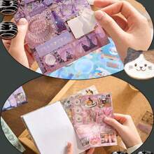 45pcs/Pack Japanese Style Die Cut Stickers, For DIY Scrapbook, Planner Decoration,School Supplies,Back To School