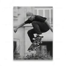 1pc/3PCS Wall Arts Posters Frameless Skateboarding Extreme Sports Posters Prints Black White Photo Canvas Painting Wall Art Pictures Room Decor Skateboard Lover Gift Vintage