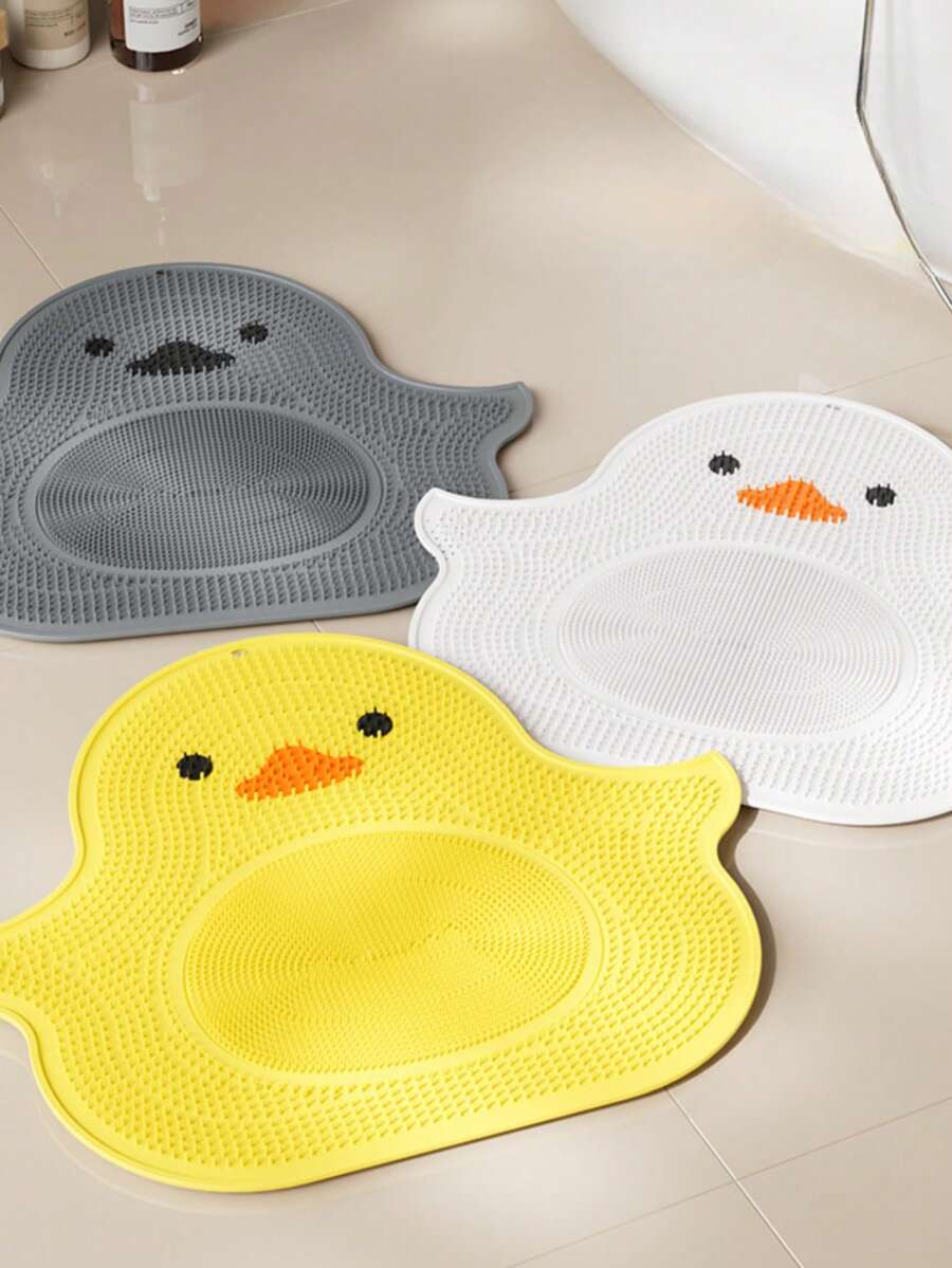 Yellow Duck Foot Rubbing Bathroom Non Slip Mat Rubbing Back Massage Mat Rubbing Bath Foot Washing Artifact Bathroom Duck Floor Mat