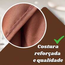 Kit 2 Blusa Gola Quadrada Madri Manga Longa T-shirt Feminina Elegante Casual Trabalho - PRETO/MARROM - Visão 10