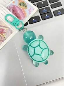 12/6/3/1 pieza Llavero pequeño de tortuga que brilla en la oscuridad, dije de tortuga acrílica para bolso, llavero de resina de animal de dibujos animados para bolso y mosquetón, regalo de novedad para fiestas, accesorios de moda para decoración de mujeres
