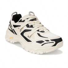 JNDO X Breathe Shoes 联名 HG 厚底运动鞋，复古厚底鞋，男女款减震休闲运动鞋，厚底增高 - 米色 - 查看 2