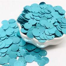 400pcs 20g 10mm Round Loose Sequins Plastic Round Paillette With 1mm Hole Colorful Sequins For Jewelry Making DIY Scrapbooking Sewing Crafts - Multicolor - View 15