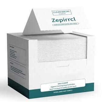 Disposable Box Tissue Facial Cleansing Wipes, Large Size, Soft Skin Cleansing, Suitable For All Skin Types, Unisex, 26*30cm, 40pcs/Box