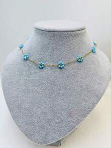 1pc Handmade Woven Floral Daisy Necklace, Suitable For Women, Multiple Colors Available For Spring & Summer - Daisy Flower Necklace - View 31