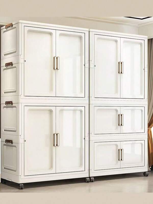 5/4/3/2/1 Couche Armoire de rangement pour vêtements, étagères de rangement pliantes multicouches pour le salon, les collations, les jouets