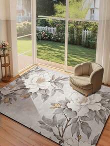 1PC Bedroom Decor Indoor Doormat Non-Slip Area Rug Absorbent Indoor Floor Mat Skull Floor Mat Pet-Friendly Doormat Machine Washable - Grey - View 12