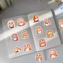 63 pegatinas pequeñas enterradas de versión "Q", pegatinas de personajes de dibujos animados y anime adorables, decoraciones DIY, pegatinas de vinilo resistentes al agua de animales, adecuadas para premios en el aula, pegatinas para patinetas, laptops y botellas de agua