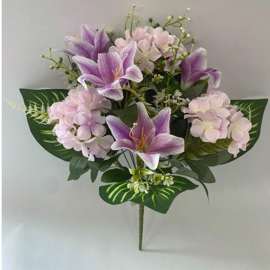 Lily Bunch – Available In 8 Colors, Perfect For Decorating Your Room, Kitchen, And More - Purple - View 1
