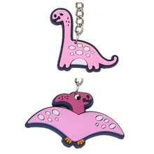 Dinosaur Keychain, Soft PVC Cartoon Bag Hanging Decoration - Teenager Backpack Accessory - Holiday/Birthday Creative Gift - Multicolor - View 2