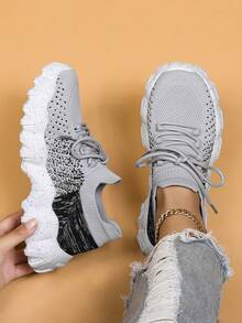 Women's Spring/Autumn 2025 Fashionable Casual Sports Shoes, Outdoor Running Hiking Thick Sole Sneakers