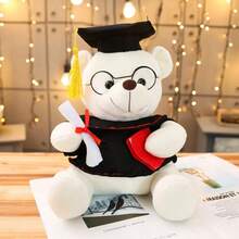 Keylingwd 1pc Graduation Bear Plush - Adorable Plush Doctoral And Master's Degree Animal With Cap And Diploma, Soft Foam Teddy Doll For Elementary/Middle/High School/University Graduates, Party Decor And Encouragement Gift - Multicolor - View 21