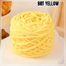 1Roll Multicolor Ice Strip Yarn 100g, 8mm Thick - Soft And Chunky Chenille Yarn, Fluffy Thread Knitting Chenille Yarn, Ideal For DIY Knitting & Crochet Projects Like Scarves, Slippers
