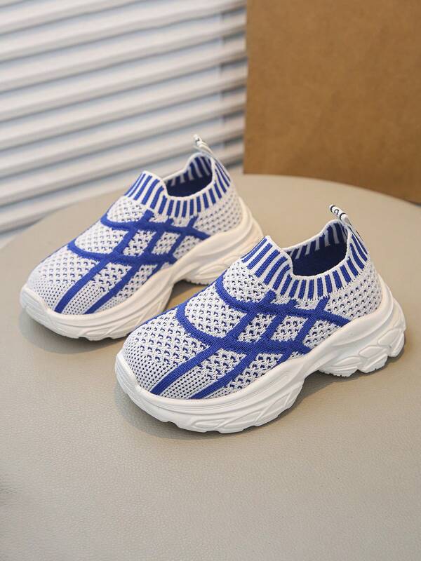 1 Pair Kids' Soft Bottom Non-Slip Mesh Breathable Sneakers, Fashion Casual Children Shoes For Spring And Autumn