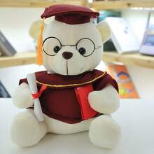 Keylingwd 1pc Graduation Bear Plush - Adorable Plush Doctoral And Master's Degree Animal With Cap And Diploma, Soft Foam Teddy Doll For Elementary/Middle/High School/University Graduates, Party Decor And Encouragement Gift - Multicolor - View 22