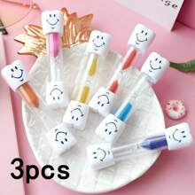 3pcs Timer, 2-3 Minute Toothbrushing Timer, Student Gift, Learning Timer, Graduation Gift, Random Color Back To School