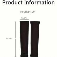 2 Double Solid Color Straight Sleeve For Both Men And Women With UV Protection For Outdoor Sports Arm Protection Arm Sleeve - 2 Pairs - View 6