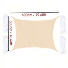 1pc Sunshade Canopy, Waterproof, UV-Resistant Rectangular Sunshade Cloth, Suitable For Outdoor Camping, Patio, Garden, Swimming Pool, Amusement Park, Made Of 210D Thin Waterproof Oxford Cloth - Multicolor - View 118