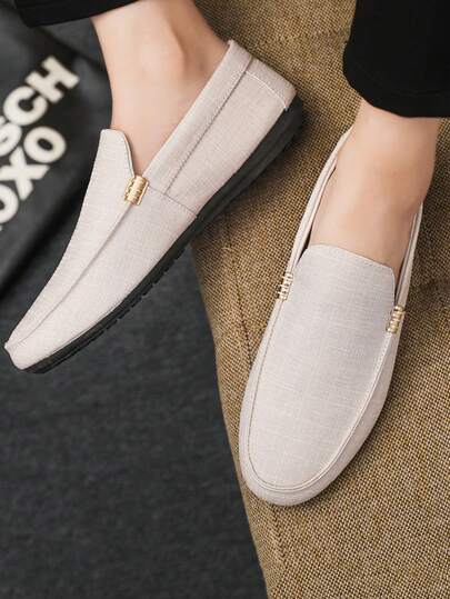 2025 New Men's Spring/Summer Casual Loafers, Low-Top Slip-On Comfortable Korean Style Fashion Sneakers Old Money