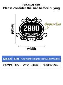 1pc Personalized Metal House Number, Custom Home Address Number Sign, House Number Plate, Wall Art, Housewarming, Birthday, Thanksgiving/Mother's Day/Father's Day, Personalized Gift For Family/Friends - Multicolor - View 49