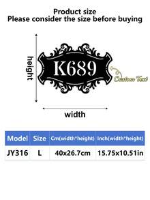 1pc Personalized Metal House Number, Custom Home Address Number Sign, House Number Plate, Wall Art, Housewarming, Birthday, Thanksgiving/Mother's Day/Father's Day, Personalized Gift For Family/Friends - Multicolor - View 13