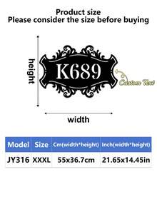 1pc Personalized Metal House Number, Custom Home Address Number Sign, House Number Plate, Wall Art, Housewarming, Birthday, Thanksgiving/Mother's Day/Father's Day, Personalized Gift For Family/Friends - Multicolor - View 60