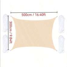 1pc Sunshade Canopy, Waterproof, UV-Resistant Rectangular Sunshade Cloth, Suitable For Outdoor Camping, Patio, Garden, Swimming Pool, Amusement Park, Made Of 210D Thin Waterproof Oxford Cloth - Multicolor - View 23