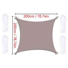 1pc Sunshade Canopy, Waterproof, UV-Resistant Rectangular Sunshade Cloth, Suitable For Outdoor Camping, Patio, Garden, Swimming Pool, Amusement Park, Made Of 210D Thin Waterproof Oxford Cloth - Multicolor - View 79