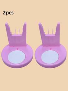 4 piezas/2 piezas/1 pieza Base de plástico soporte para pistola de silicona caliente, accesorio para herramientas de manualidades, reparación del hogar y almacenamiento DIY