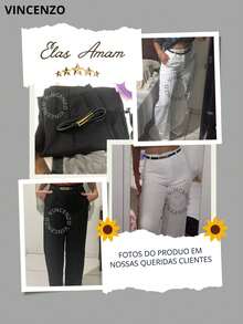 Women's Tailored Trousers High Waist Wide Leg Pants With Belt Casual Elegant - 藏蓝色 - 查看 3