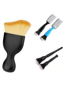 Car Interior Detail Brush, Soft Bristle Cleaning Brush Dust Removal Brush, Car Interior Cleaning Tools, Car Detail Brush Car Dashboard Dust Removal Brush (Black)
