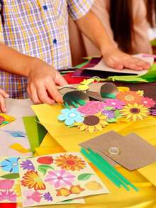 6set/1set-Millet Bouquet Craft Kit - Teacher Appreciation Bouquet Craft Kit, Make Your Own Bouquet Of Flowers For Mother's Day Homemade Thank You Gifts Crafts Family Fun Activities. -Easter Gift Small Gifts - Chinese New Year Small Gifts - Handmade DIY Small Gifts - Multicolor - View 2