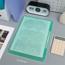 A4 File Folder Organizer Box, Stationery Storage Box For Office Documents, Exams, Can Also Be Used As Writing Pad - Multicolor - View 2